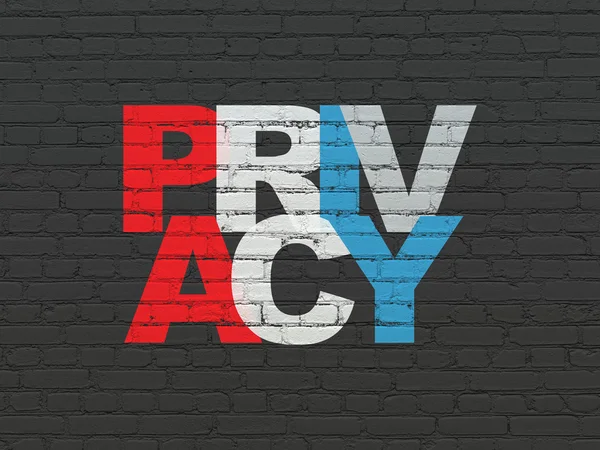 Concetto di sicurezza: Privacy sullo sfondo della parete — Foto Stock