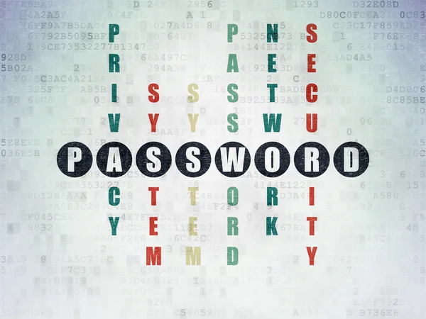 Protection concept: Password in Crossword Puzzle — Stock Photo, Image