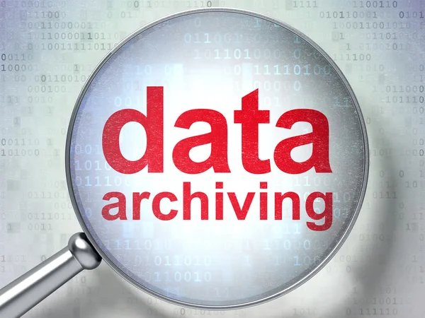 Data concept: Data Archiving with optical glass — Stock Photo, Image