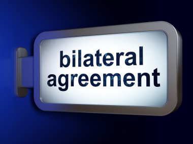 Sigorta kavramı: billboard arka plan üzerinde ikili anlaşma