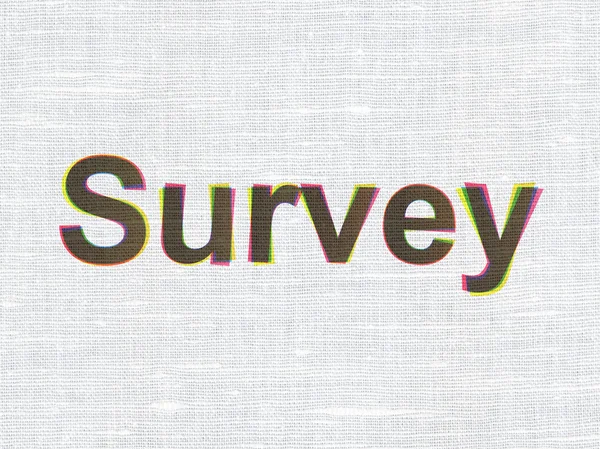 Science concept: Survey on fabric texture background — Stock Photo, Image