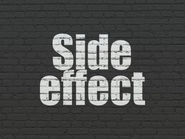 Health concept: Side Effect on wall background