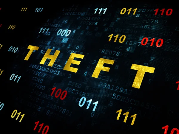 Security concept: Theft on Digital background — Stock Photo, Image