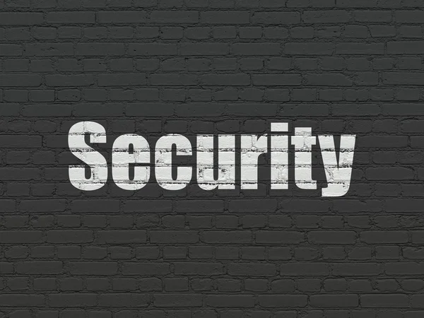 Концепція конфіденційності: Безпека на фоні стіни — стокове фото