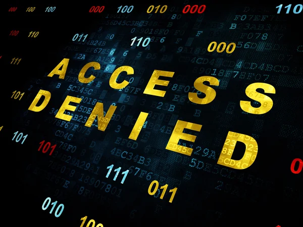 Protection concept: Access Denied on Digital background — Stock Photo, Image