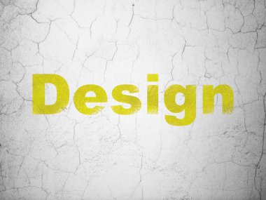 Pazarlama kavramı: tasarım duvar arka plan üzerinde