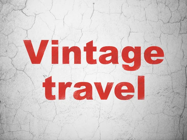 Koncepcję wakacji: Vintage podróże na tle ściany — Zdjęcie stockowe