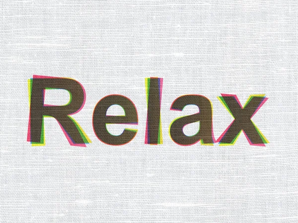 Entertainment, concept: Relax on fabric texture background — Stock Photo, Image