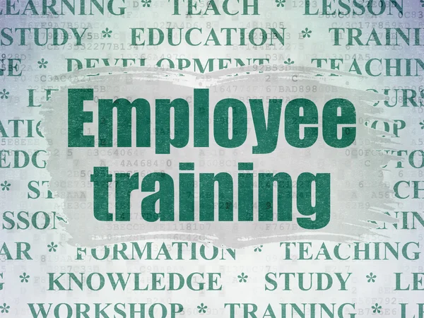 Education concept: Employee Training on Digital Data Paper background — Stock Photo, Image