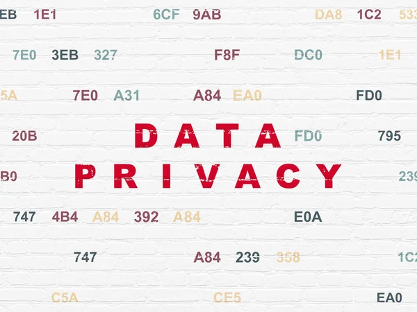 Datenschutzkonzept: Datenschutz an der Wand — Stockfoto