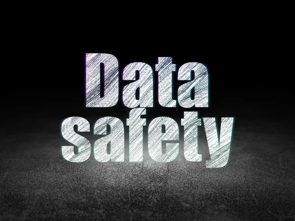 Concetto di informazione: Sicurezza dei dati in camera oscura grunge — Foto Stock