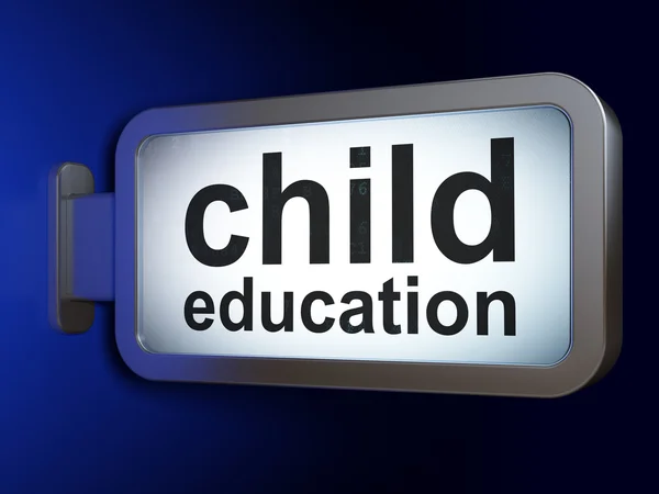 Studying concept: Child Education on billboard background — Stock Photo, Image