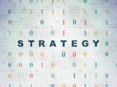 Ekonomi kavramı: dijital veri kağıt arka plan stratejisi