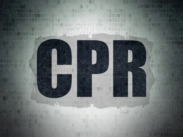 Medicine concept: CPR on Digital Data Paper background — Stock Photo, Image