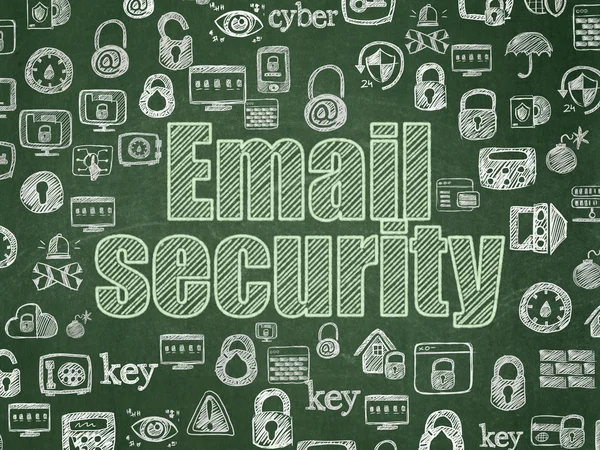 Sicherheitskonzept: E-Mail-Sicherheit im Schulausschuss — Stockfoto