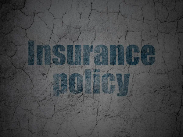 Insurance concept: Insurance Policy on grunge wall background — Stockfoto