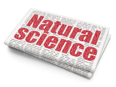 Science concept: Natural Science on Newspaper background