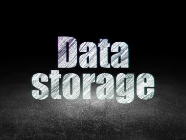 Veri kavramı: Grunge karanlık odada Veri Depolama