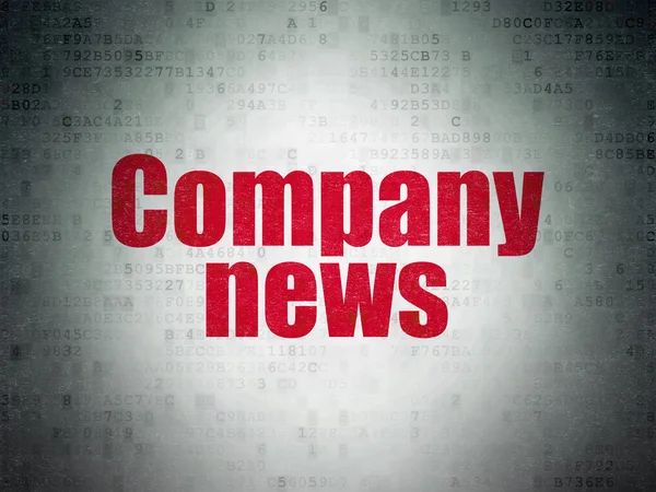 News concept: Company News on Digital Data Paper background — Stock Photo, Image