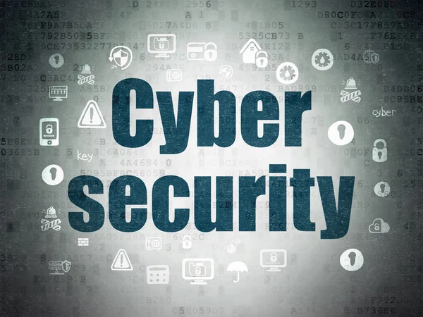 Safety concept: Cyber Security on Digital Data Paper background — Stock Photo, Image