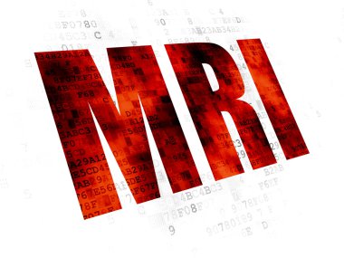 Tıp kavramı: Mri Dijital arka plan üzerinde