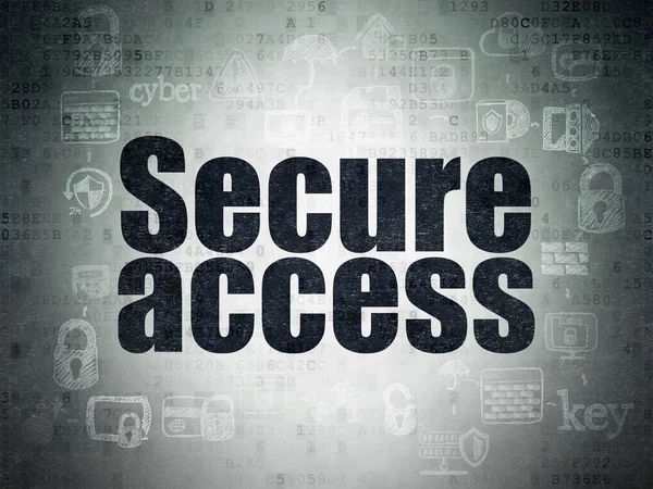 Security concept: Secure Access on Digital Data Paper background — Stock Photo, Image