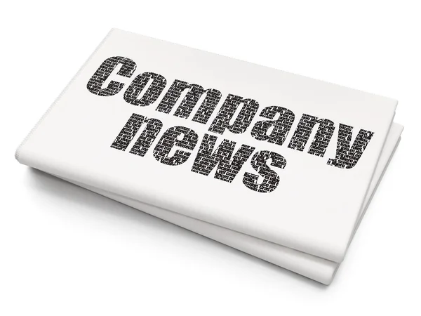 News concept: Company News on Blank Newspaper background — Stock Photo, Image