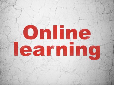 Kavram öğrenme: Online öğrenme duvar arka plan üzerinde