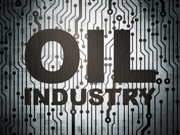 Industry concept: circuit board with Oil Industry