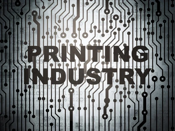 Industry concept: circuit board with Printing Industry