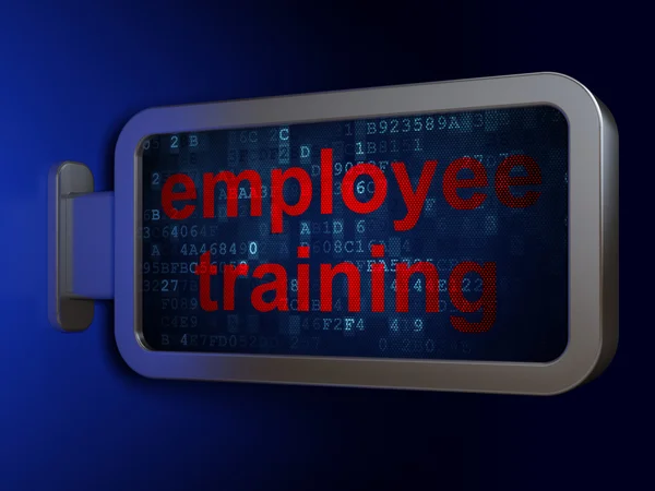 Education concept: Employee Training on billboard background — Stock Photo, Image