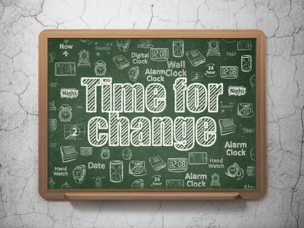 タイムラインの概念: 教育委員会の背景に変更のための時間 — ストック写真