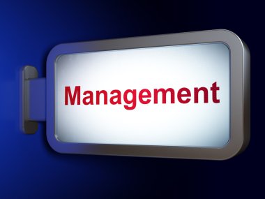 İş kavramı: billboard arka plan yönetimi