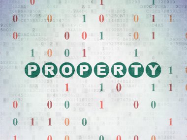 İş kavramı: dijital veri kağıt arka plan özelliği