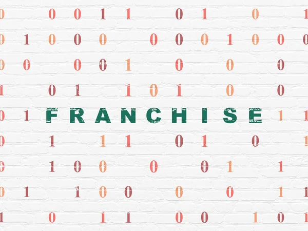 Business concept: Franchise on wall background — Stock Photo, Image