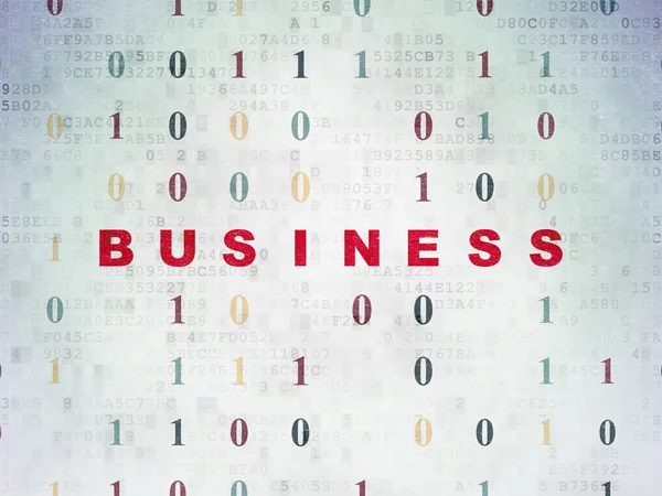 Conceito de financiamento: Business on Digital Data Paper background — Fotografia de Stock