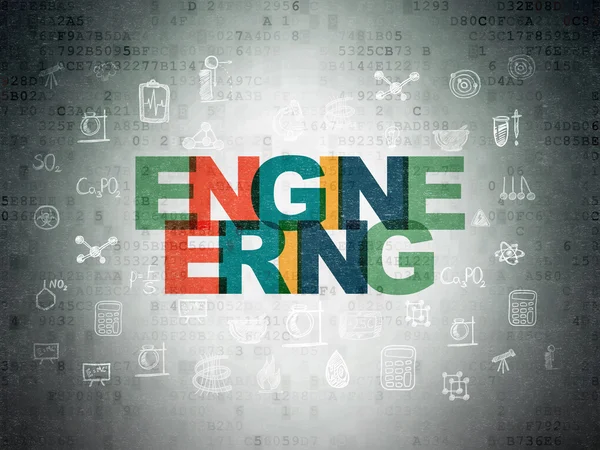 Science concept: Engineering on Digital Data Paper background — Stock Photo, Image