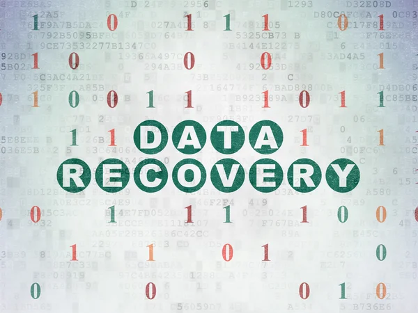 Concepto de información: Recuperación de datos en el fondo del documento de datos digital — Foto de Stock
