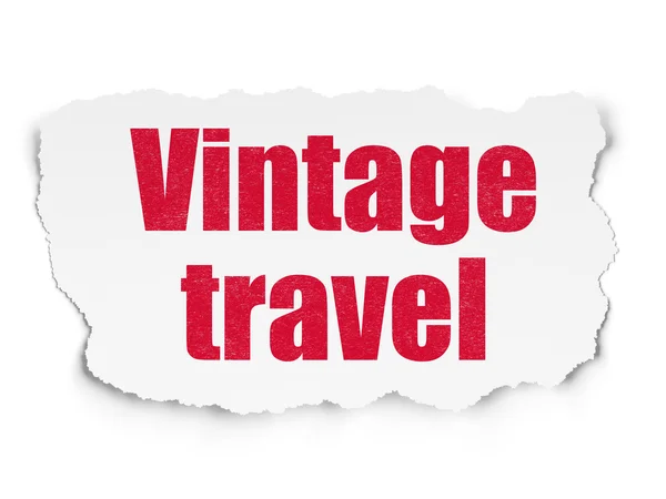 Conceito de turismo: Vintage Travel on Torn Paper background — Fotografia de Stock