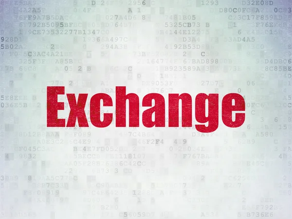 Valuta-konceptet: Exchange på Digital Data papper bakgrund — Stockfoto