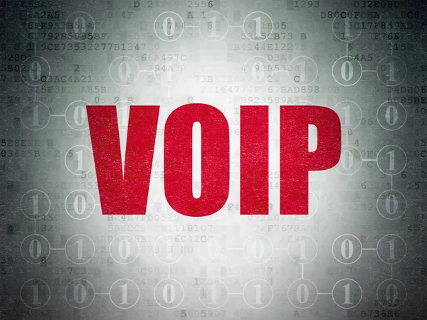 Concept de développement Web : VOIP sur fond numérique — Photo