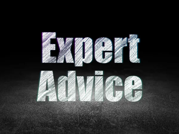 Law concept: Expert Advice in grunge dark room — Stock Photo, Image