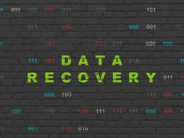 Information concept: Data Recovery on wall background — Stock Photo, Image