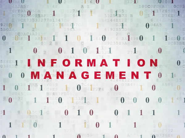 Conceito de dados: Information Management on Digital Paper background — Fotografia de Stock