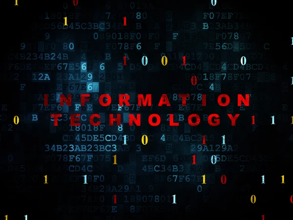 Data concept: Information Technology on Digital background