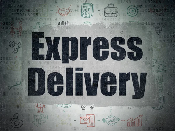 Business concept: Express Delivery su sfondo digitale — Foto Stock