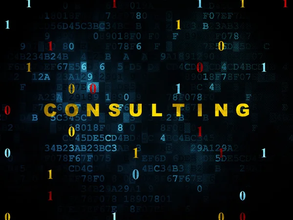 Finance concept: Consulting on Digital background — Stock Photo, Image