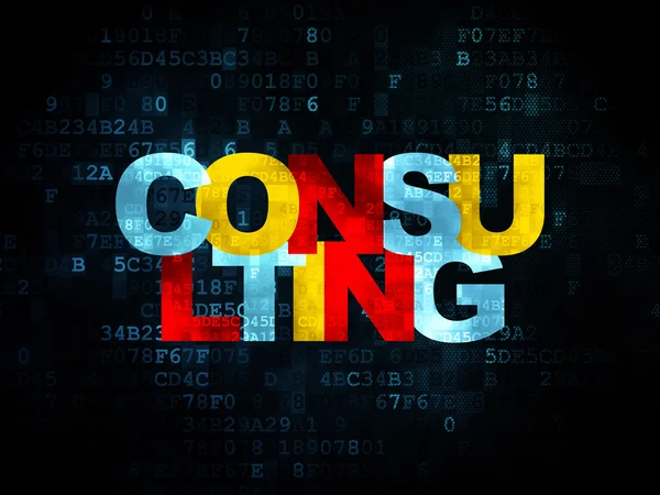 Finance concept: Consulting on Digital background — Stock Photo, Image