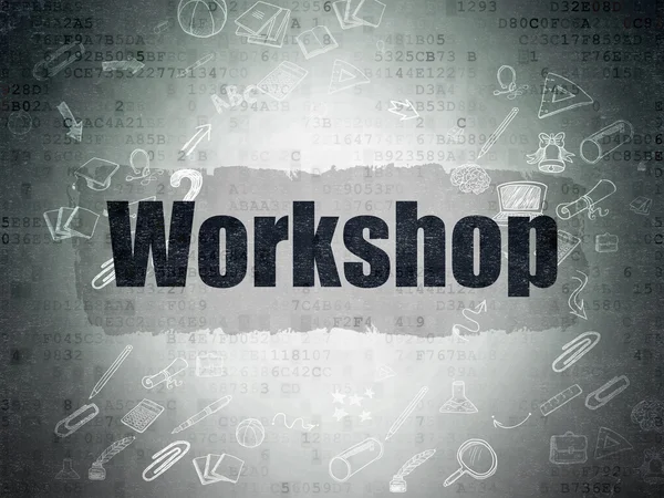 Conceito de educação: Workshop on Digital Paper background — Fotografia de Stock