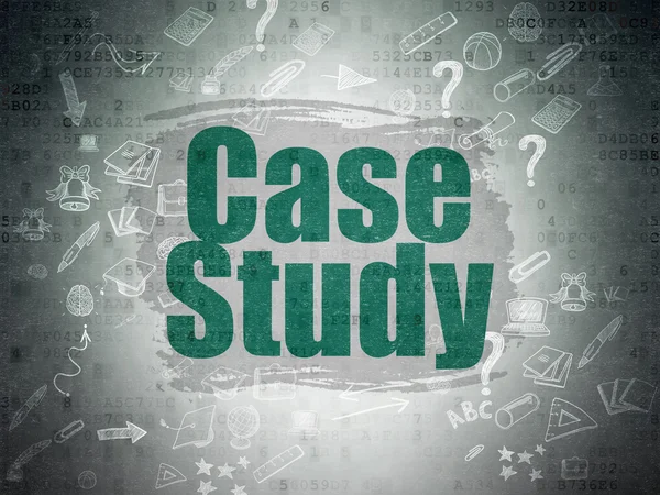 Onderwijs concept: Case Study over digitale papier achtergrond — Stockfoto
